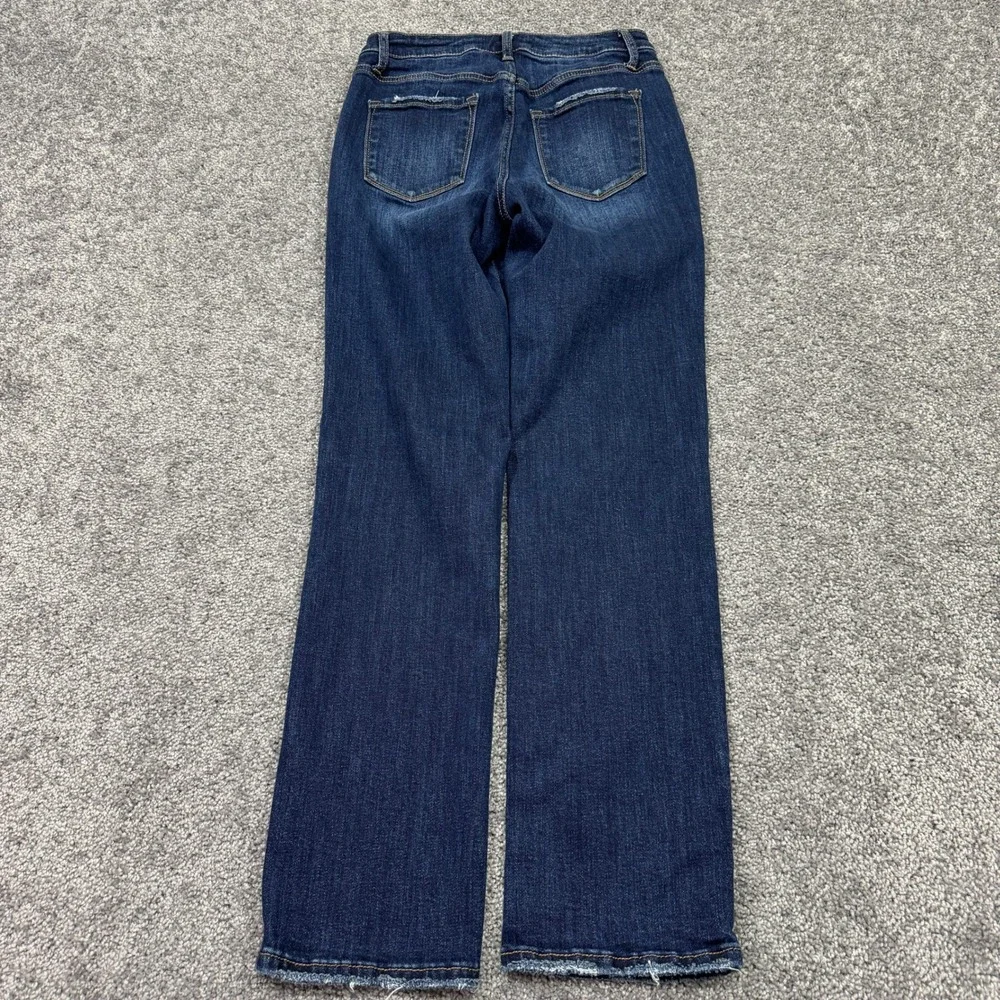 Lovervet Vervet Jeans Womens 29/9 Blue Slim Straight Stretch Dark Wash Preppy - Picture 2 of 7
